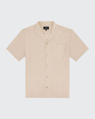 Cuban Collar Shirt- Sand